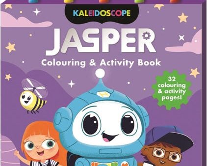 Jasper Colouring & Activity Book 5-Pencil & Eraser Set Online now