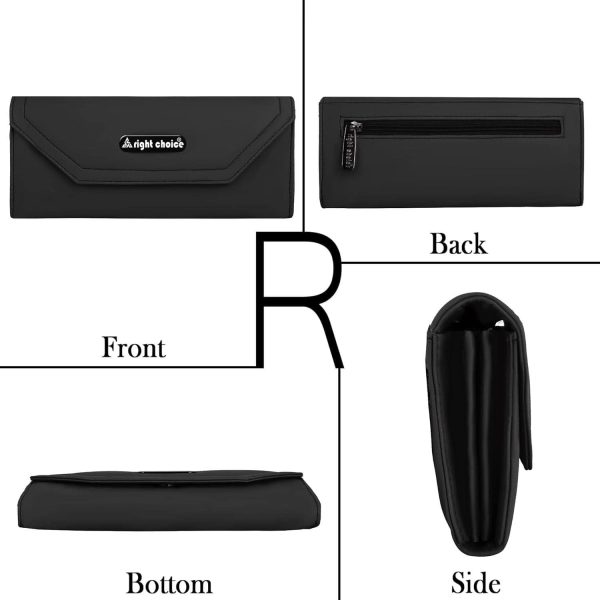 Right choice stuff quality pu leather hand clutch (black) Online now