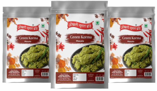 Green korma masala 570g (pack of 3x 190g) | OKHLI MUSAL BRAND on Sale