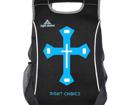 RightChoice Jesus Cross Printed Backpack (Multicolour) For Cheap